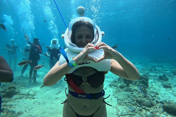 Curacao Helmet Diving-Walk the Ocean Floor, No Swimming Required