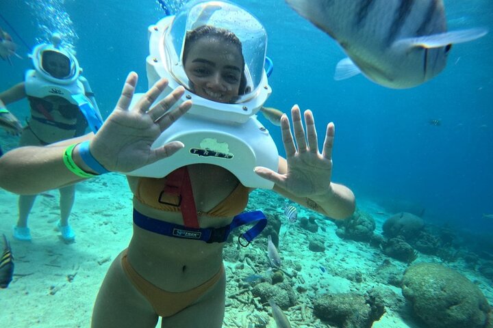 Curacao Helmet Diving-Walk the Ocean Floor, No Swimming Required