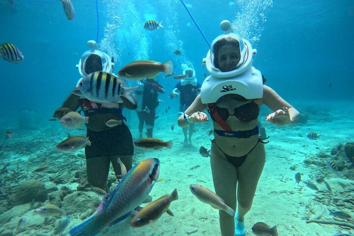 Curacao Helmet Diving-Walk the Ocean Floor, No Swimming Required