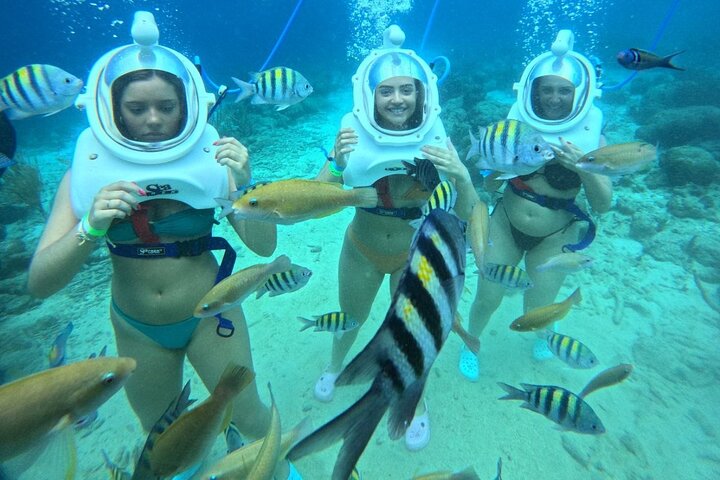 Curacao Helmet Diving-Walk the Ocean Floor, No Swimming Required
