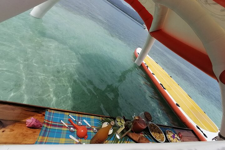 Boat Tour with Lunch in the Water in Guadeloupe Lagoon