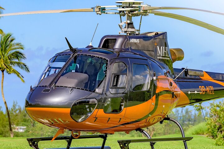 Mauritius Underwater Waterfall Guided Tour by Helicopter Ride