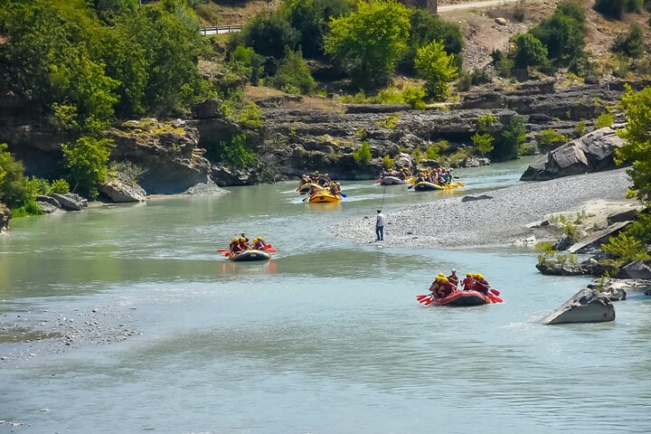 Amazing Rafting Experience at Last Wild Vjosa River of Europe in Permet, Albania