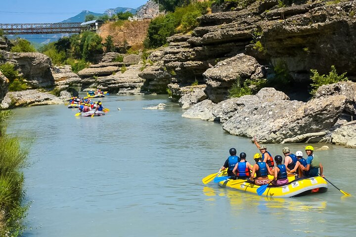 Amazing Rafting Experience at Last Wild Vjosa River of Europe in Permet, Albania