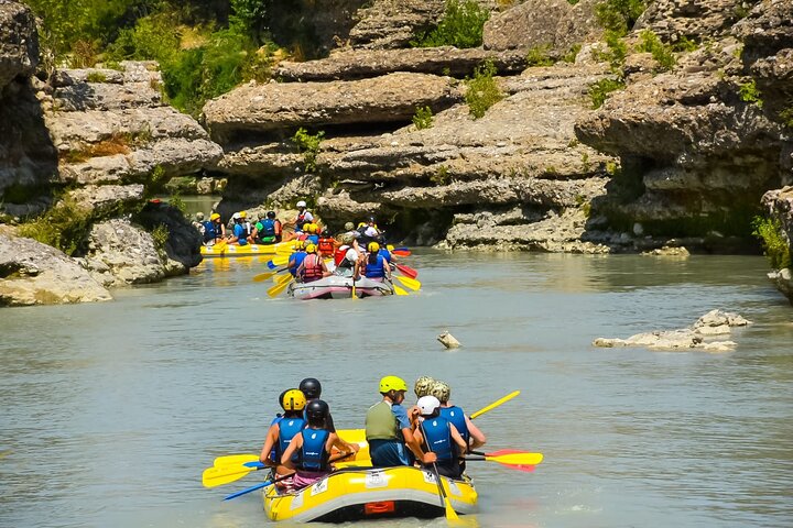 Amazing Rafting Experience at Last Wild Vjosa River of Europe in Permet, Albania