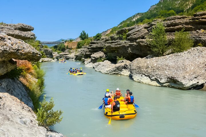 Amazing Rafting Experience at Last Wild Vjosa River of Europe in Permet, Albania