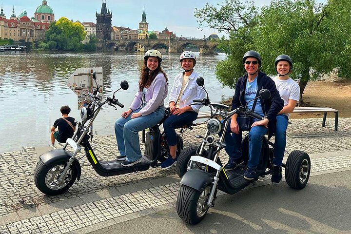 Amazing !!! Electric Trike Tour of Prague, live guide included