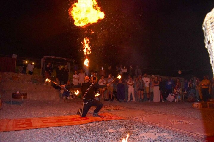 Agafay Desert Dinner, Camel Ride, Fire Show & Traditional Music