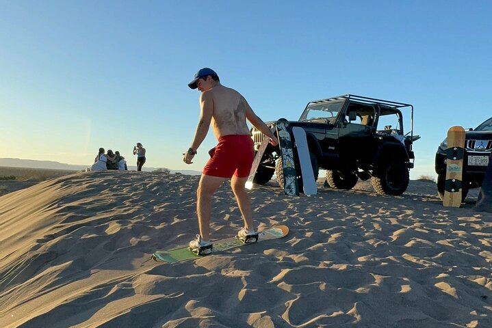 Sandboarding in the Mogote Dunes in Mexico