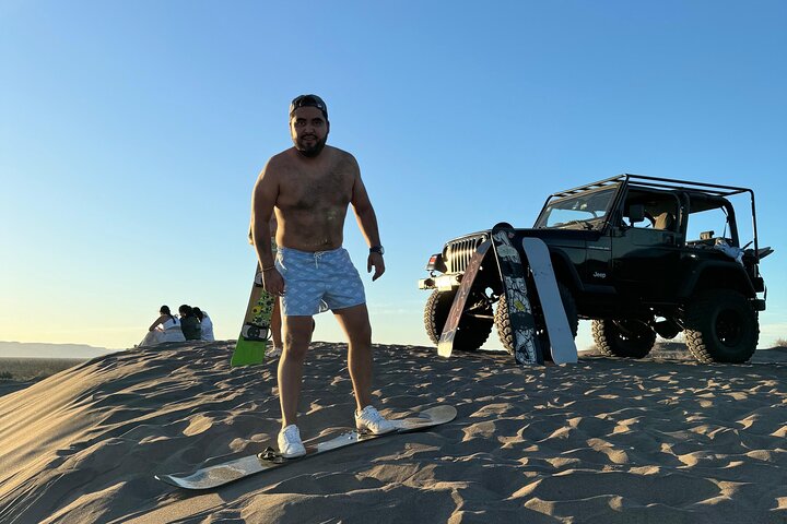 Sandboarding in the Mogote Dunes in Mexico