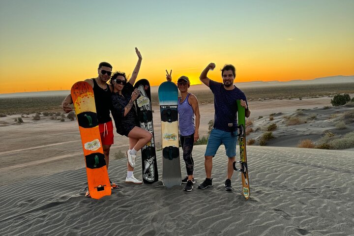 Sandboarding in the Mogote Dunes in Mexico