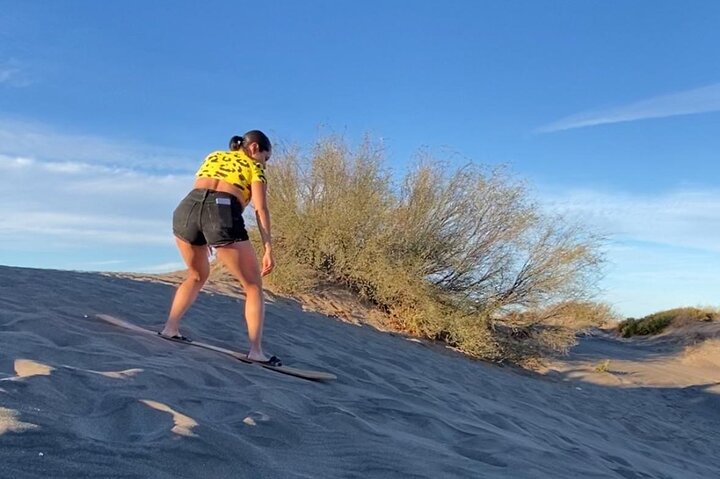 Sandboarding in the Mogote Dunes in Mexico