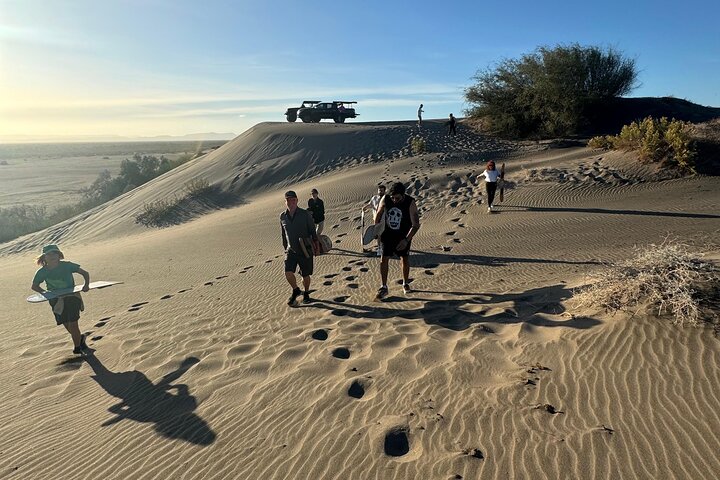Sandboarding in the Mogote Dunes in Mexico