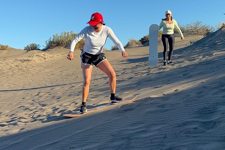 Sandboarding in the Mogote Dunes in Mexico