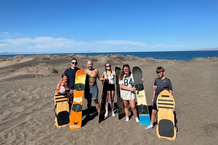 Sandboarding in the Mogote Dunes in Mexico