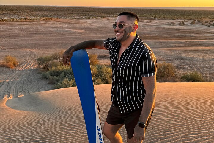 Sandboarding in the Mogote Dunes in Mexico