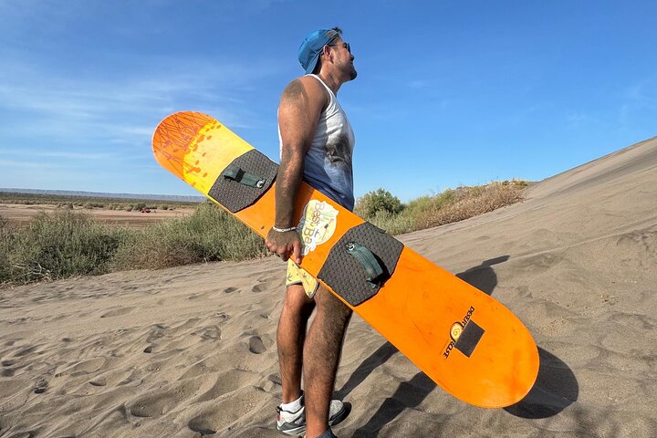 Sandboarding in the Mogote Dunes in Mexico