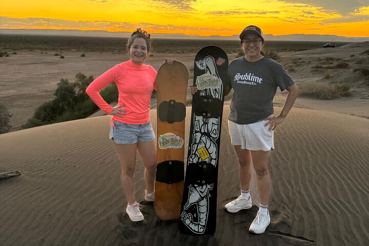 Sandboarding in the Mogote Dunes in Mexico
