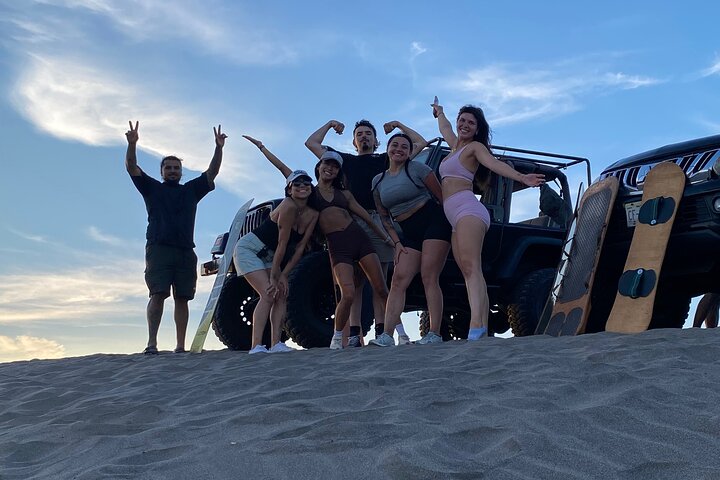 Sandboarding in the Mogote Dunes in Mexico