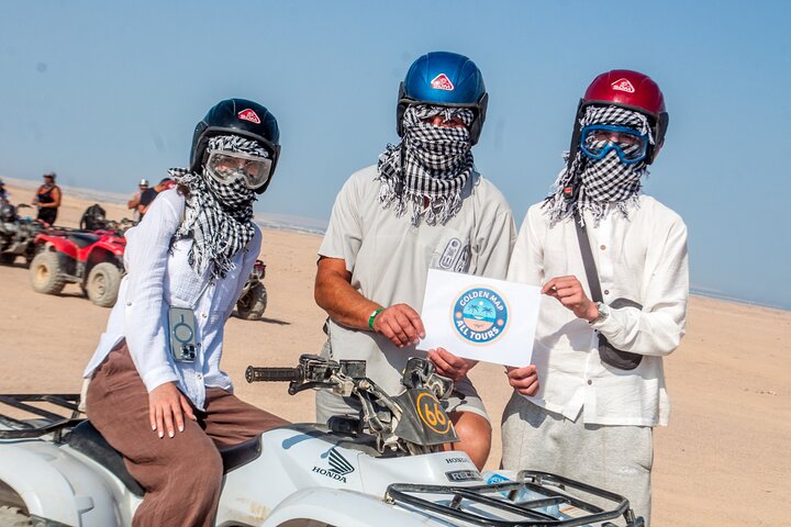 Hurghada VIP Desert Safari – ATV, Buggy,Camel-Bedouin BBQ &Sunset