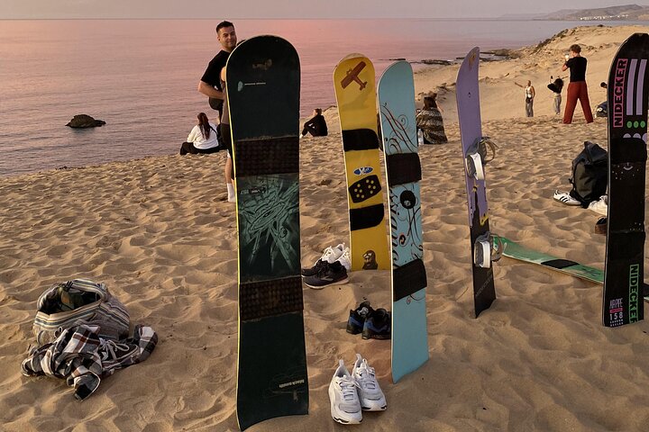 Agadir/Taghazout: Sunset Sandboarding Quad Bike & Moroccan Dinner