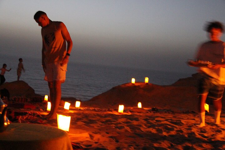 Agadir/Taghazout: Sunset Sandboarding Quad Bike & Moroccan Dinner