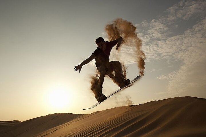 Agadir/Taghazout: Sunset Sandboarding Quad Bike & Moroccan Dinner