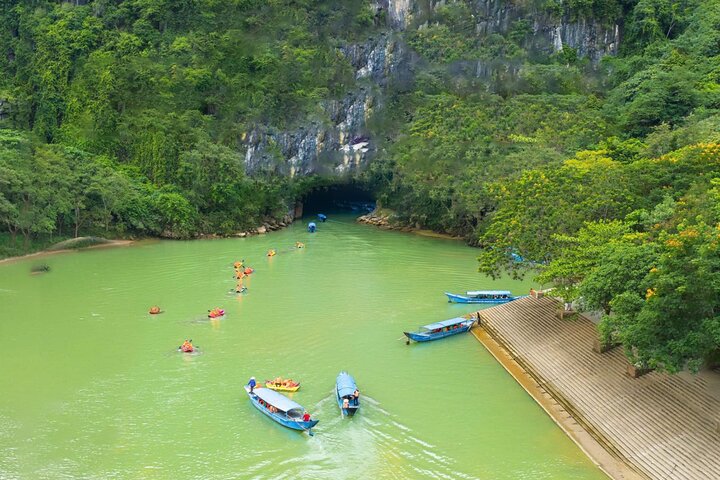 Phong Nha Cave and Paradise Cave: Guided Boat Tour & Exploration