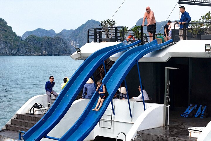 Halong Bay & Lan Ha Bay Luxury Day Cruise by The Halong Catamaran