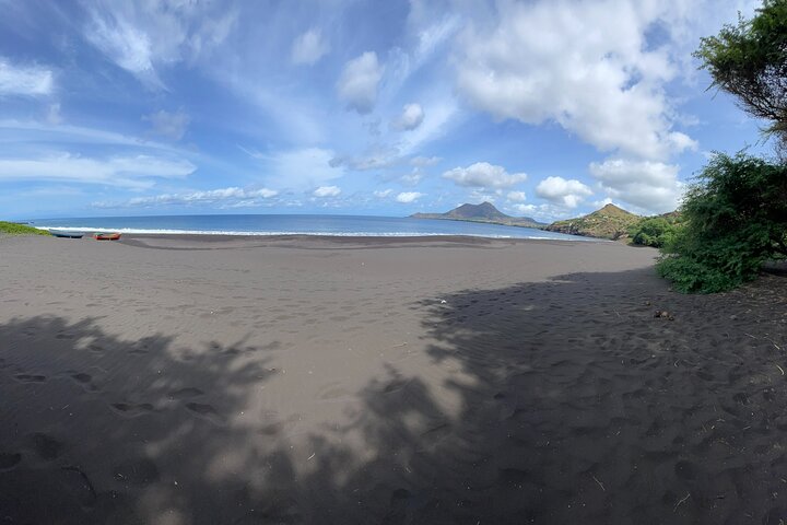 Black Sand Beach & Natural Pool – Scenic Adventure