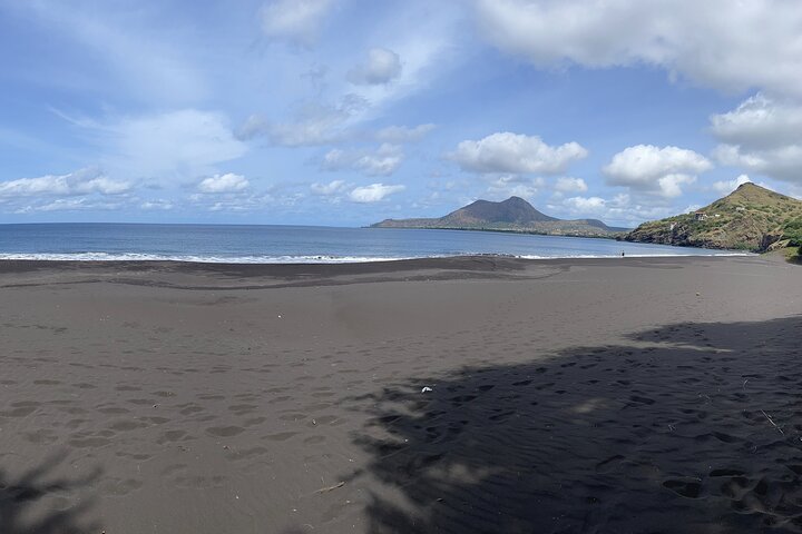 Black Sand Beach & Natural Pool – Scenic Adventure