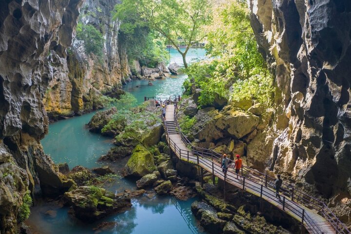 From Hue: Paradise Cave and Dark Cave Day Tour
