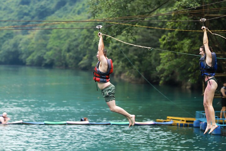 From Hue: Paradise Cave and Dark Cave Day Tour