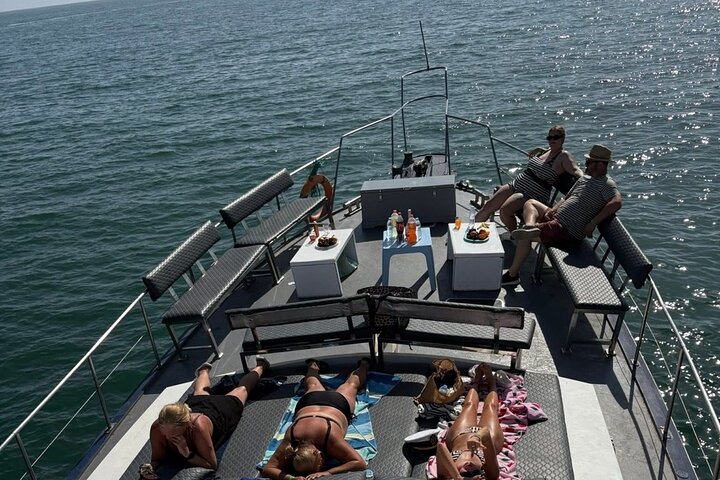 Agadir Yacht Cruise with Swimming Fishing and Lunch on Sitatunga
