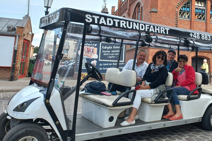 Gdańsk: City Sightseeing Tour by Buggy/Golf Cart LIVE GUIDED 1H