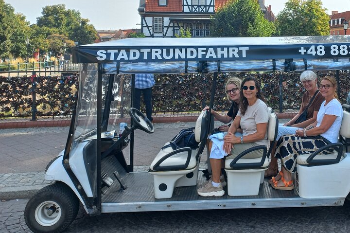 Gdańsk: City Sightseeing Tour by Buggy/Golf Cart LIVE GUIDED 1H