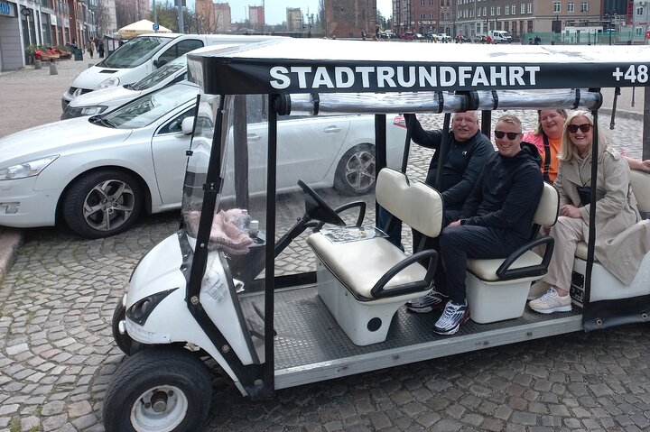 Gdańsk: City Sightseeing Tour by Buggy/Golf Cart LIVE GUIDED 1H