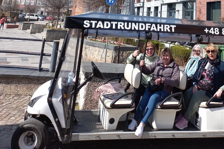 Gdańsk: City Sightseeing Tour by Buggy/Golf Cart LIVE GUIDED 1H