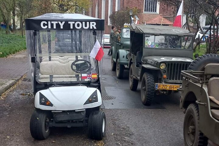 Gdańsk: City Sightseeing Tour by Buggy/Golf Cart LIVE GUIDED 1H
