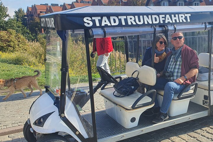 Gdańsk: City Sightseeing Tour by Buggy/Golf Cart LIVE GUIDED 1H
