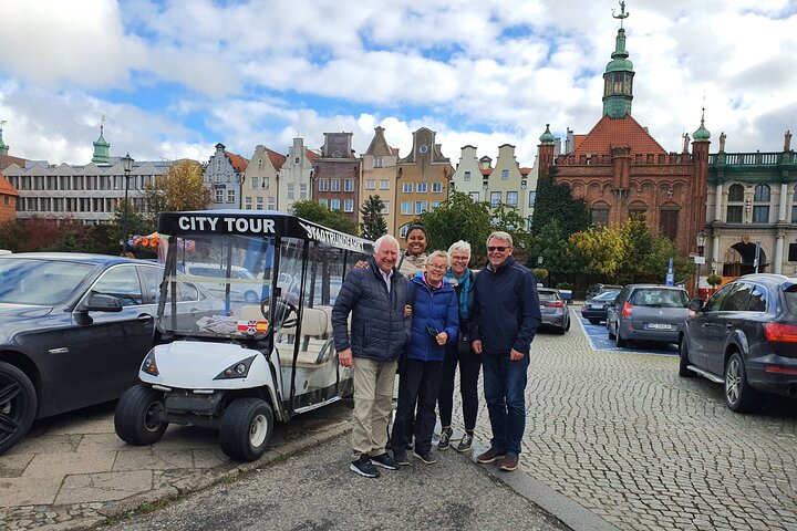 Gdańsk: City Sightseeing Tour by Buggy/Golf Cart LIVE GUIDED 1H