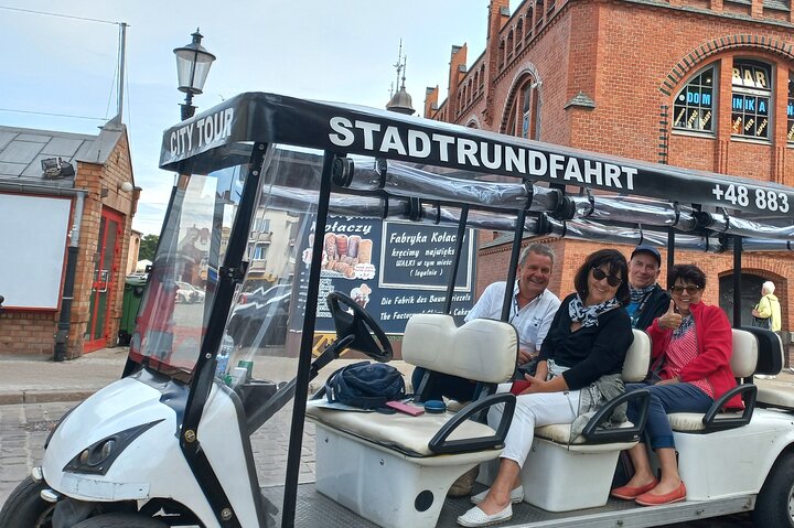 Gdańsk: City Sightseeing Tour by Buggy/Golf Cart LIVE GUIDED 1H