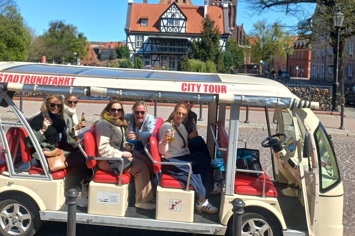 Gdańsk: City Sightseeing Tour by Buggy/Golf Cart LIVE GUIDED 1H