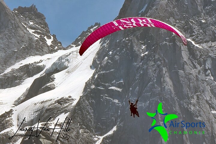 Paragliding Tandem Flight in Chamonix - Take-off from Plan-Praz