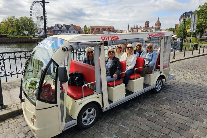 Gdańsk: City Sightseeing Tour by Buggy/Golf Cart LIVE GUIDED 1H