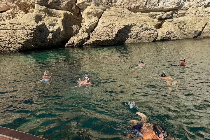 Cagliari boat tour : 5 swim stops, snorkeling & Sardinian aperitif