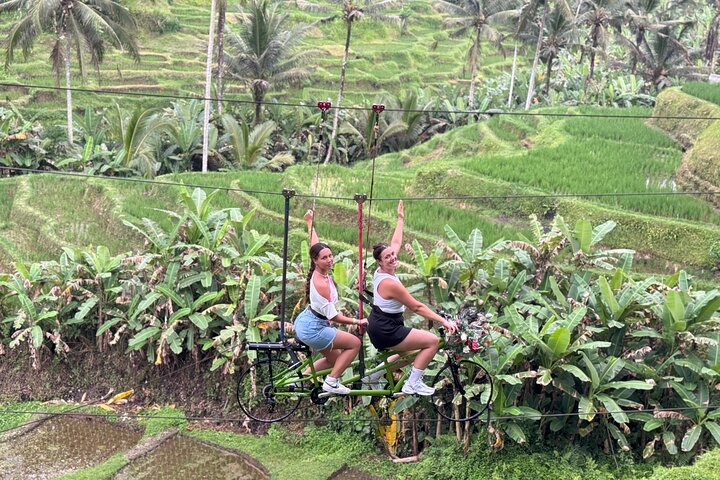Ubud: Zipline, Bali Swing, and Sky Bike in a Private Rice Terrace
