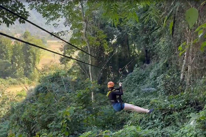 Vang Vieng:Zipline, Cave Tube, Trek,Longtail Boat, lagoon 2