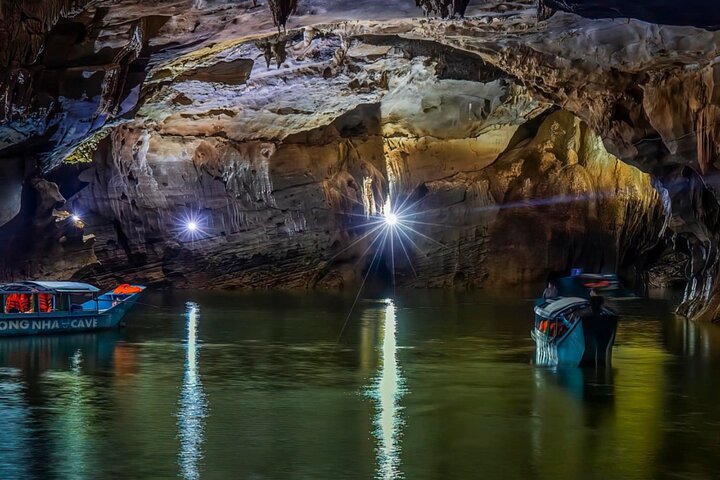 Phong Nha Cave and Paradise Cave: Guided Boat Tour & Exploration
