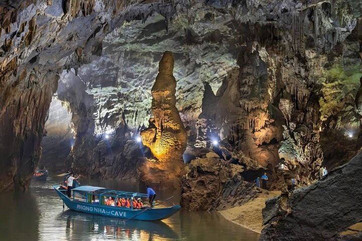 Phong Nha Cave and Paradise Cave: Guided Boat Tour & Exploration